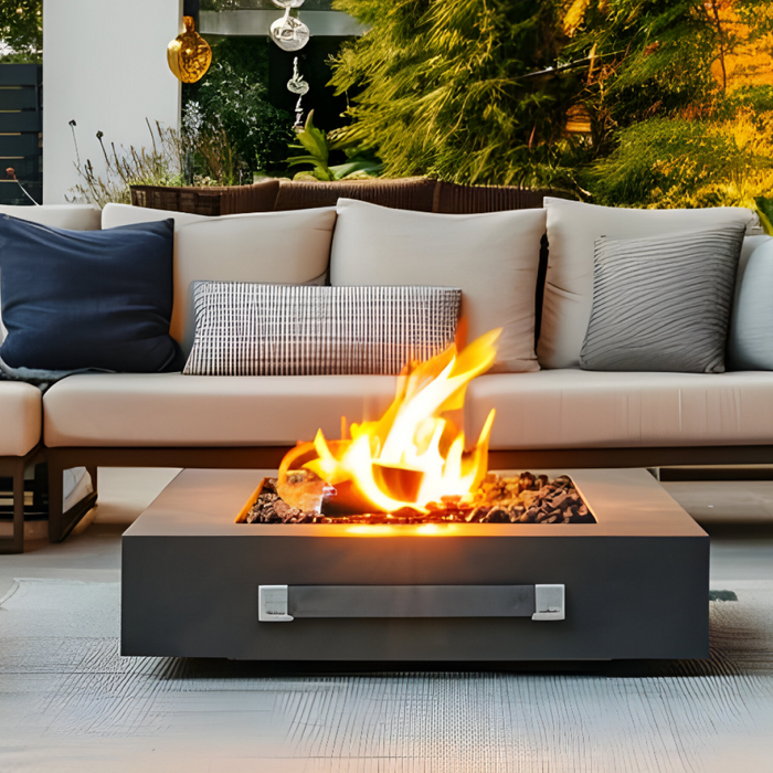 Rectangular Propane Fire Table – Modern Luxury at the Touch of a Button