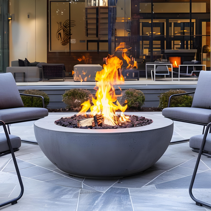 Round Concrete Fire Pit